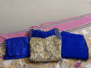 Royal Blue Three Piece Anarkali