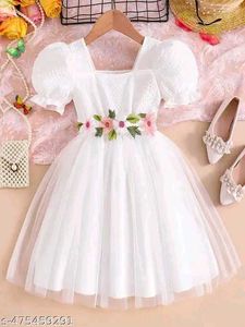 Pink Flower Girl Dress