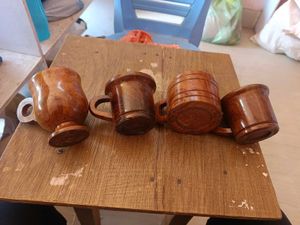 Wooden Mug Set