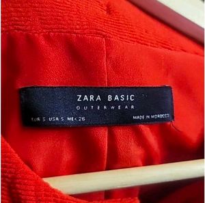 Red Zara long Coat
