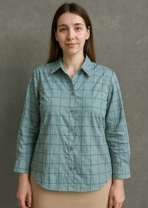 Checked Button-Down Shirt