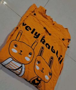 Cute Rabbit Print Top