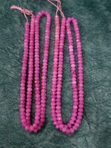 Pink Faceted Bead Strands