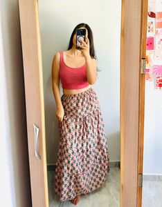 Floral Print Skirt