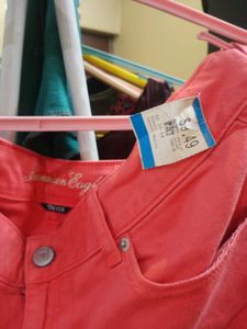 Coral American Eagle Shorts