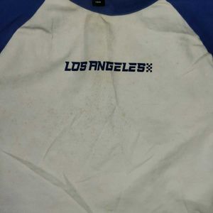 Blue &amp; White 'Los Angeles' Tee