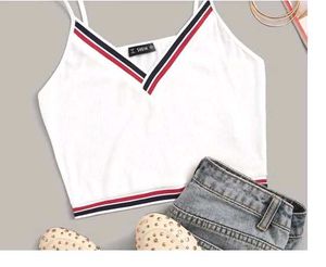 Cute White Shein Crop Top