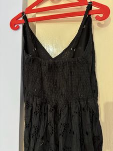 Cotton Black Dress Size M