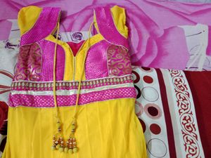 3pcs Long Netted Anarkali