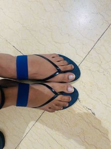 Jeans Material Toe Heels