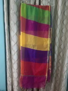 Women Poly silk Checkered Duppata