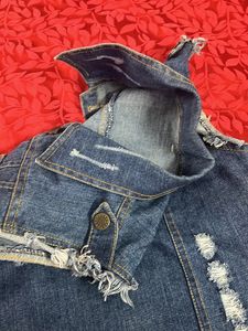 Half Sleeves Denim Jacket