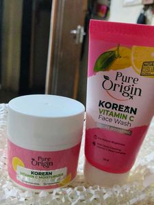 Face Wash And Vitamin C Moisturizer Korean Product