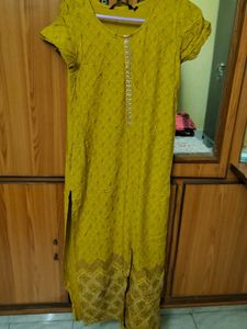Elegant Mustard Kurta