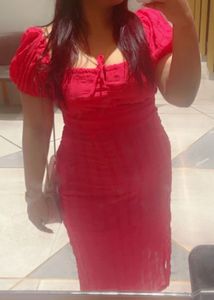 Red Midi Dress