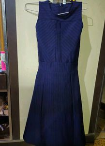 Navy Blue Fit & Flare Dress