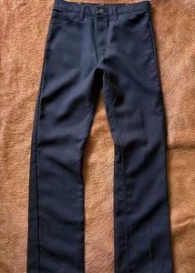 Navy Blue Work Pants Wide Leg