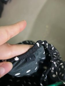 Crepe Polka Printed Short Dress