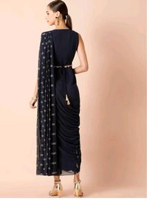 Indya Prestiched Western Style Saree