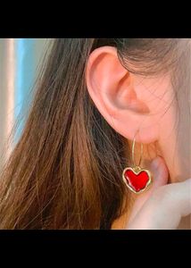 Heart Hoop Earrings