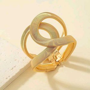 Gold Statement Bangle Bracelet