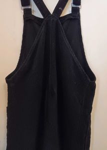urban heritage Black Corduroy Button-Front Dress
