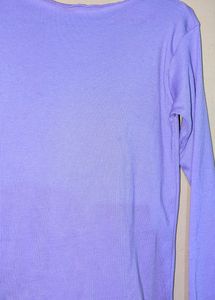 Lavender Ribbed Trendy Top
