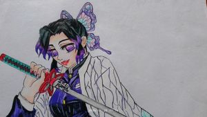 anime artwork of shinobu kocho