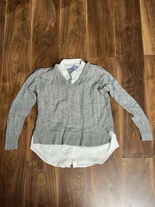 Gray Layered Look Top