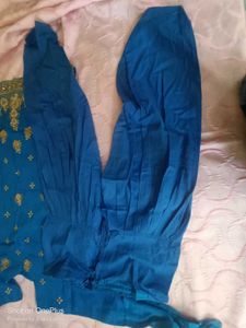 Blue Embroidered Kurta