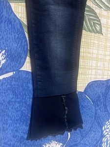 Dark Wash Jeans with Flare Bottom