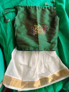 Green Embroidered Dress
