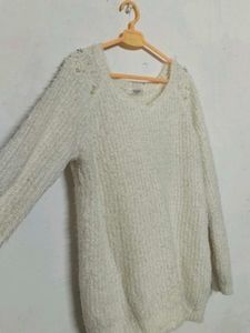 Cream Knit Sweater 3peice
