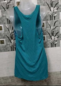 y2k Sparkly Blue Sequin Tank Top