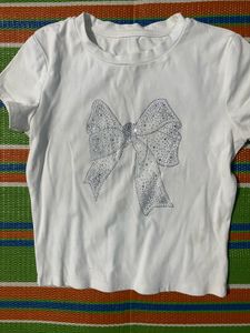 White Ribbon Top