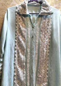 Womens Lace Work Co-ord Set