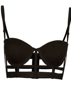 Strappy Cage Black Bra