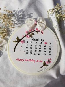 Birthday Embroidered Hoop Art