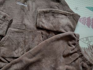 Teddy Brown Hoodie And Joggers Set/coord Set