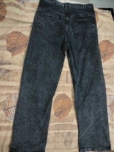 charcoal black straight fit jeans for women girls