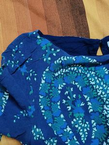 Old Navy Women Blue Printed Casual Dress
