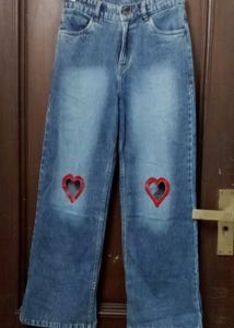 Heart Patch Jeans