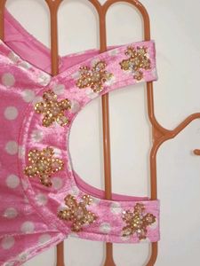 Pink Polka Dot Party Dress
