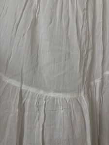 Flowy White Maxi Skirt