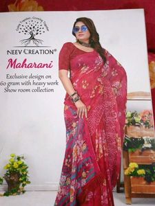 Neev Creation Thread Work Saree