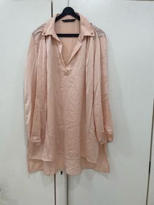 ✨ Thrift Alert: Zara Blush Lumina Tunic! 🌸