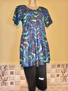 Patterned Tunic &amp; Pants Set Large/ XL Size