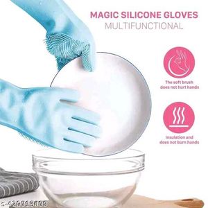 Silicone Scrubbing Gloves