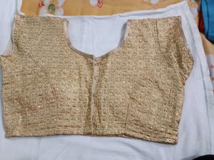 Golden Sequin Embellished Blouse