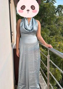 Elegant Blue Maxi Dress